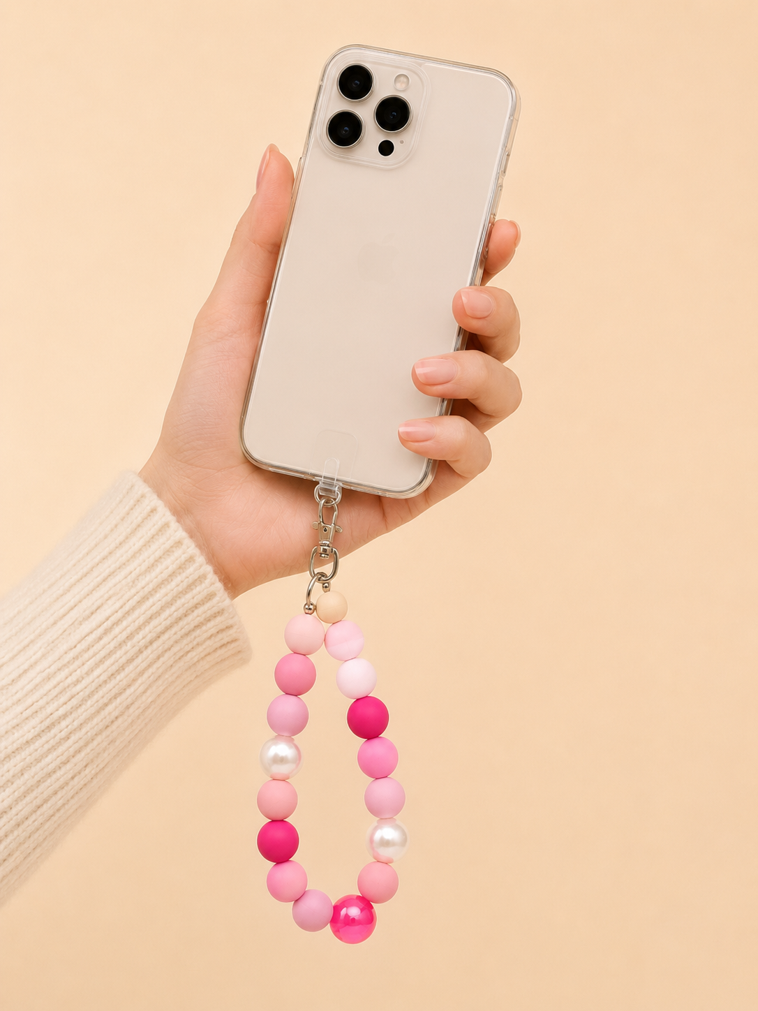 Telefoon polsbandje inclusief patch -Pinky