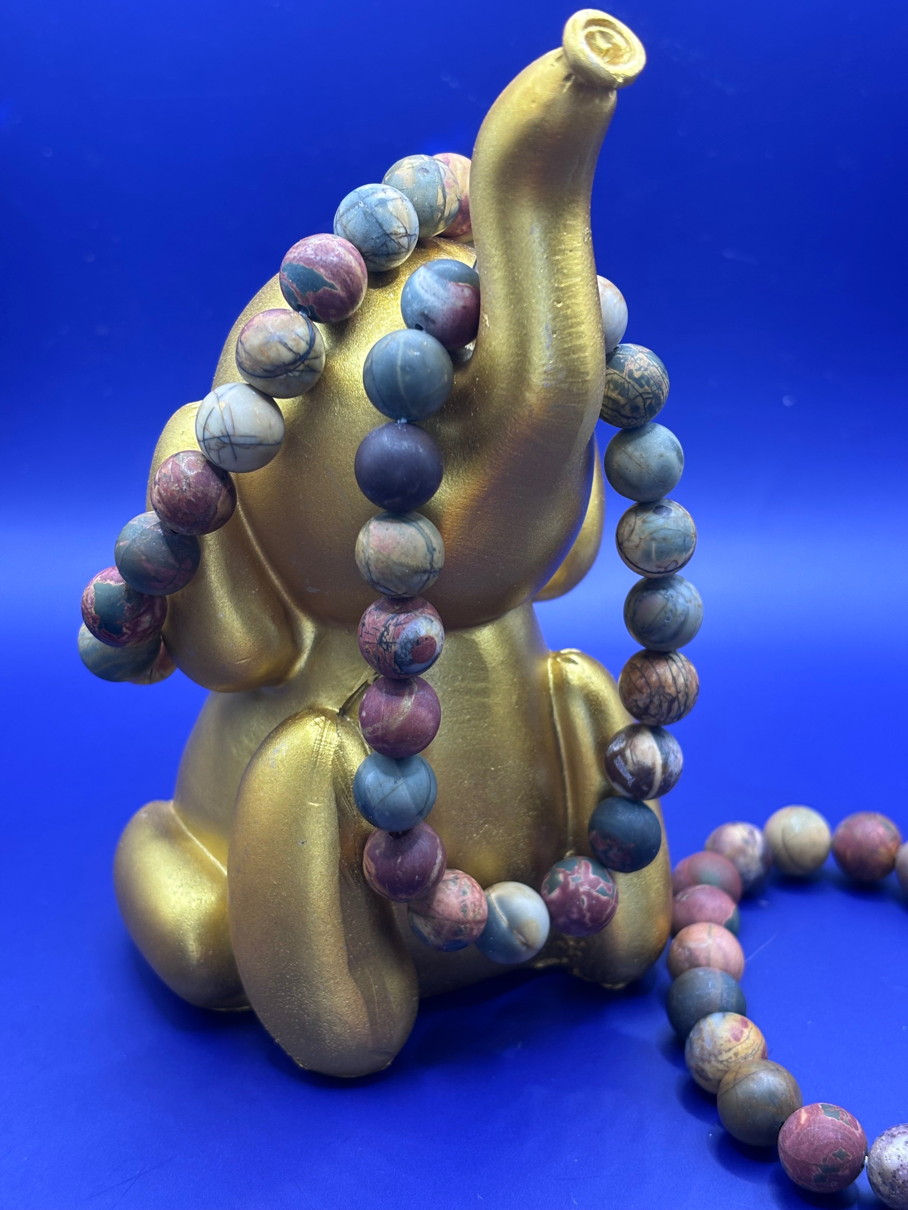 Heren armband - Matte Picasso Jaspis