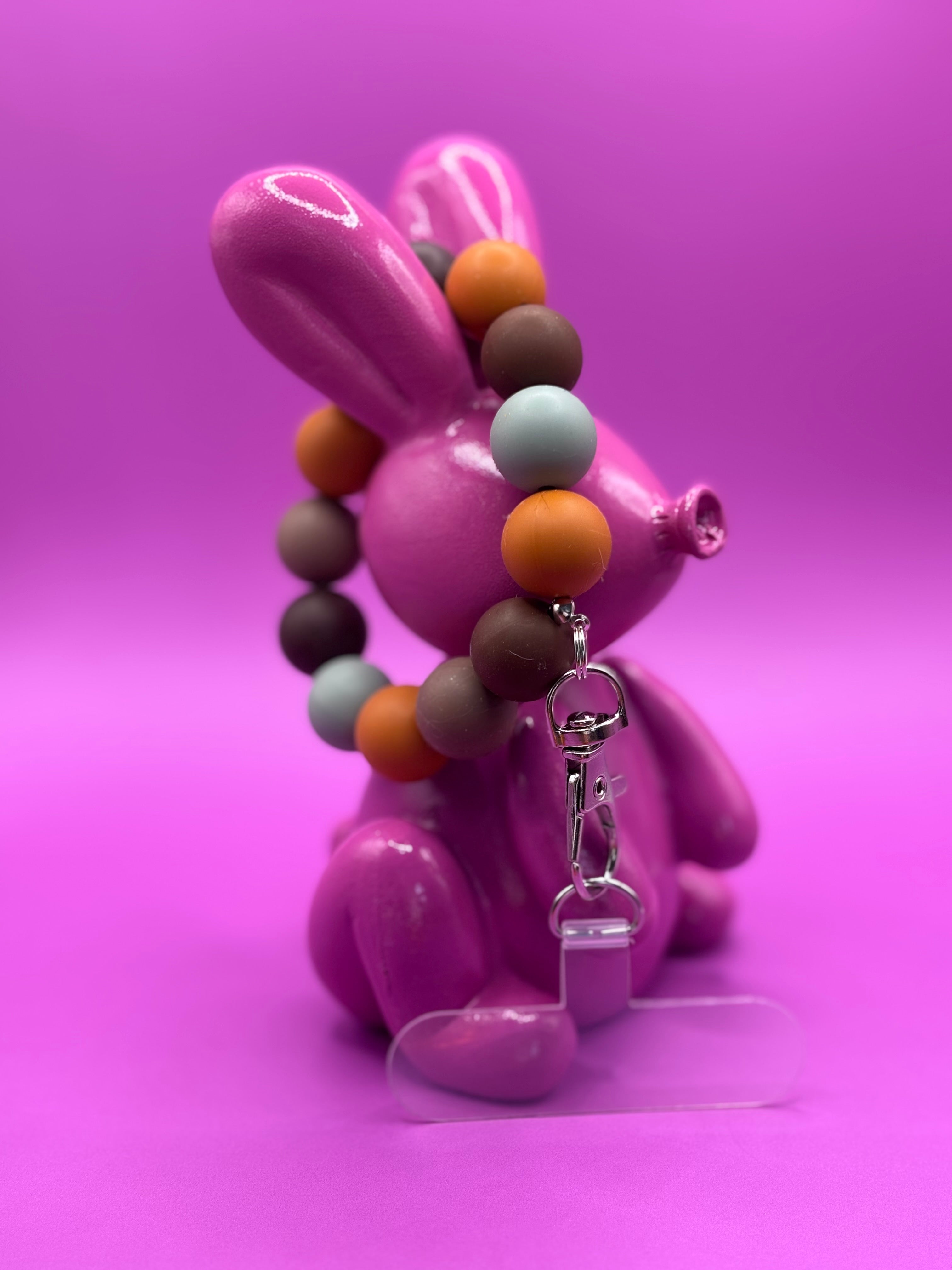 Telefoon polsbandje inclusief patch - Oranje Bruin Groen