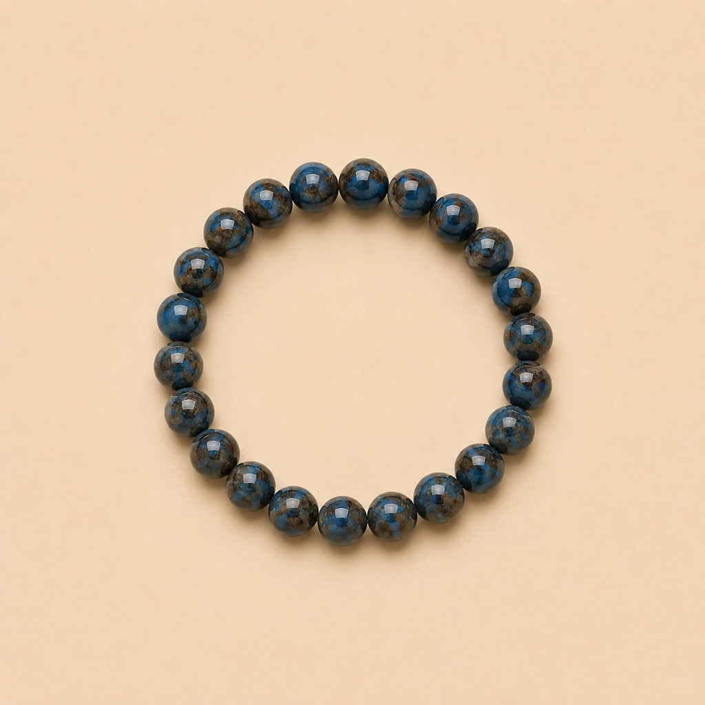 Autumn Collectie Katie- Mooie cloisonne kraal. Prachtige blauw bruin combi