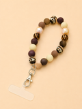 Telefoon polsbandje inclusief patch -Print Bruin Beige