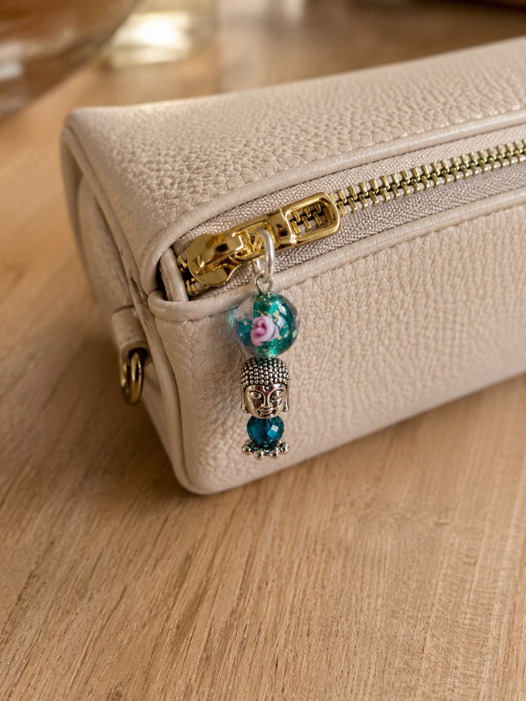 Pocket Buddha zilverkleurig