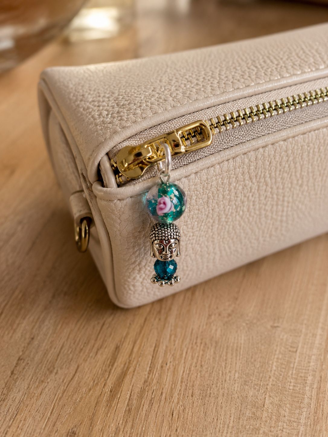 Pocket Buddha zilverkleurig